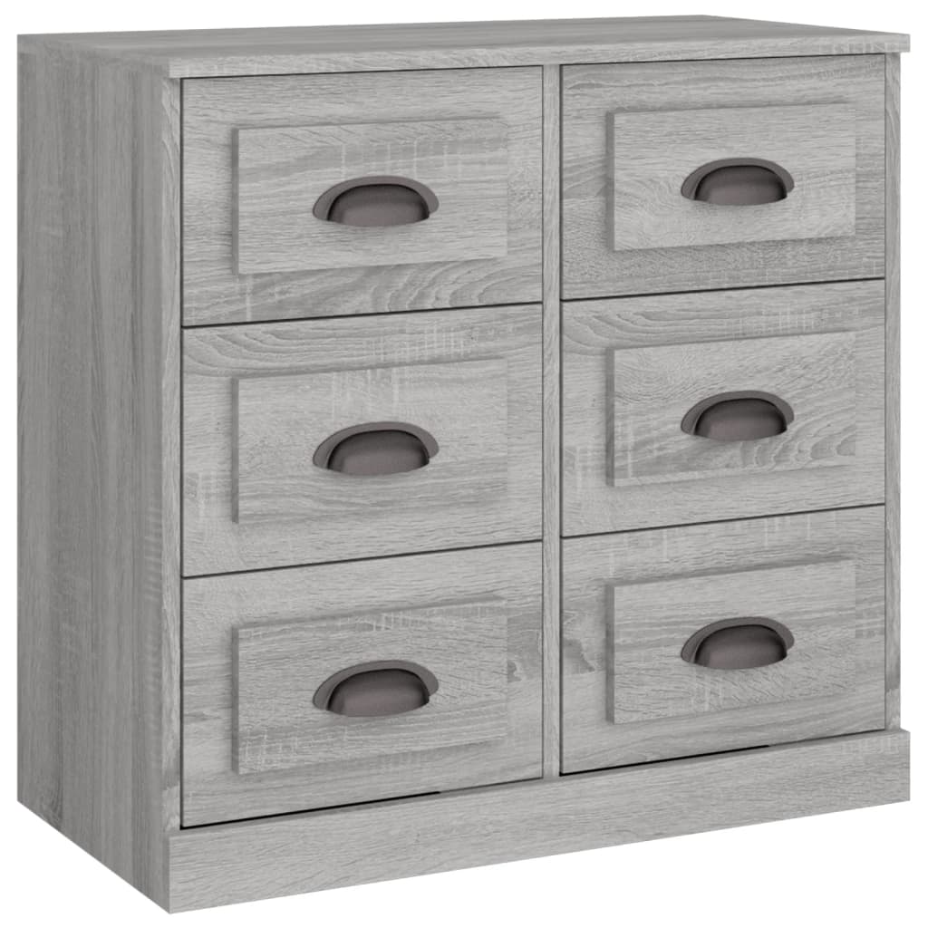 Sideboard Grey Sonoma 70x35,5x67,5 cm Engineered Wood