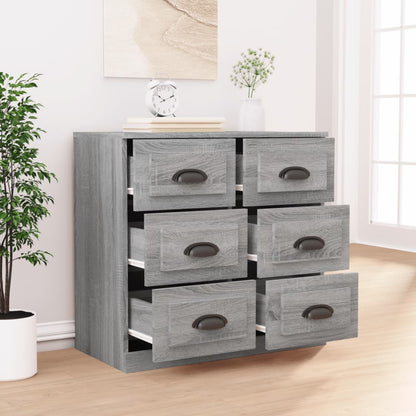 Sideboard Grey Sonoma 70x35,5x67,5 cm Engineered Wood