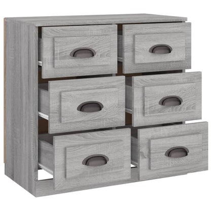 Sideboard Grey Sonoma 70x35,5x67,5 cm Engineered Wood