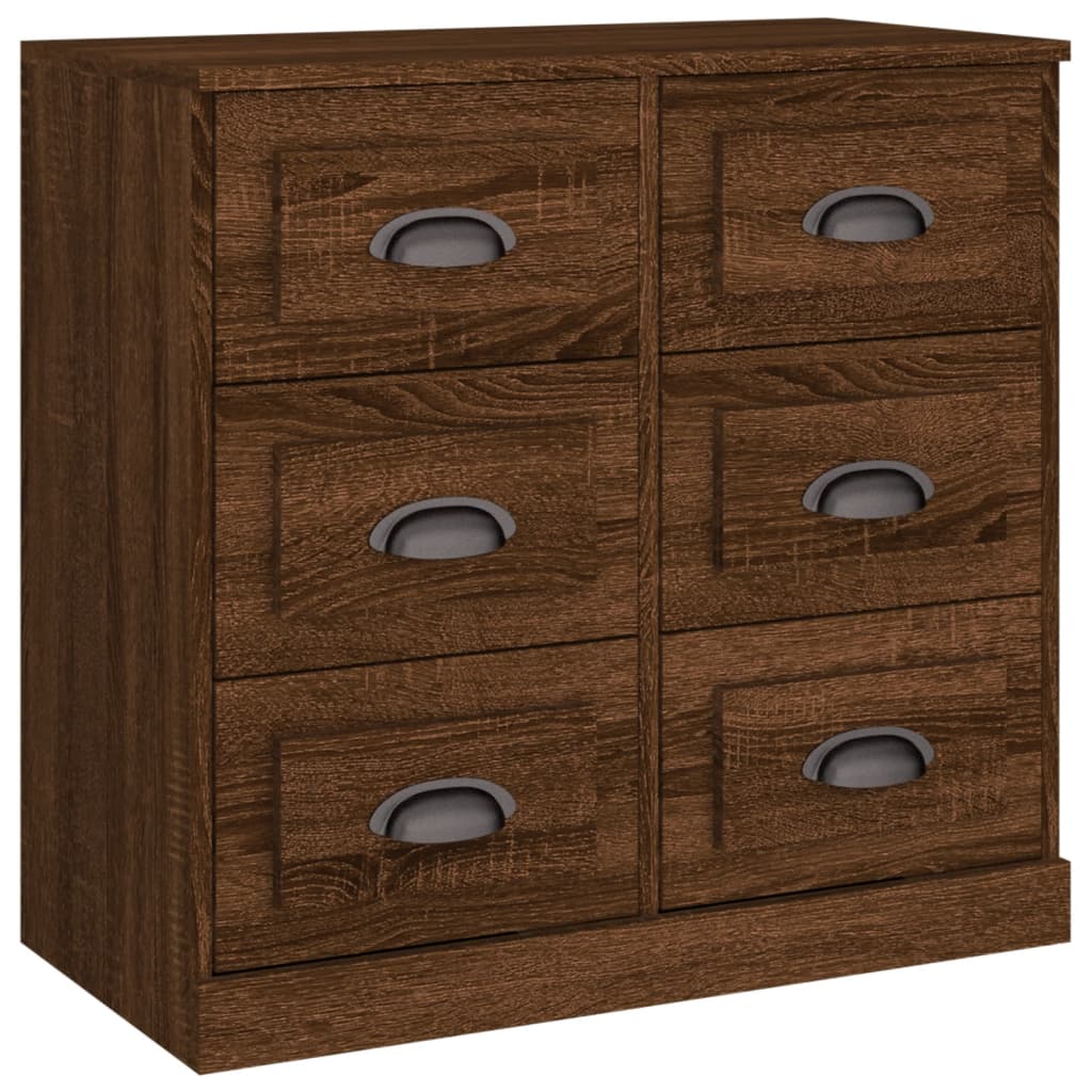 Sideboard Brown Oak 70x35,5x67,5 cm Engineered Wood