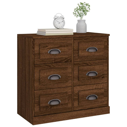 Sideboard Brown Oak 70x35,5x67,5 cm Engineered Wood