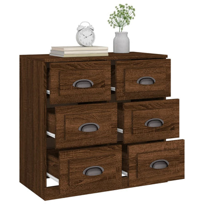 Sideboard Brown Oak 70x35,5x67,5 cm Engineered Wood