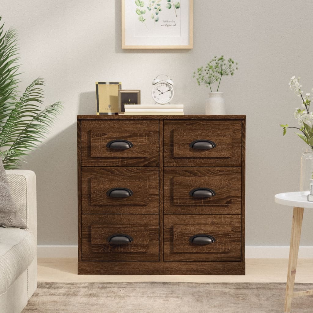 Sideboard Brown Oak 70x35,5x67,5 cm Engineered Wood