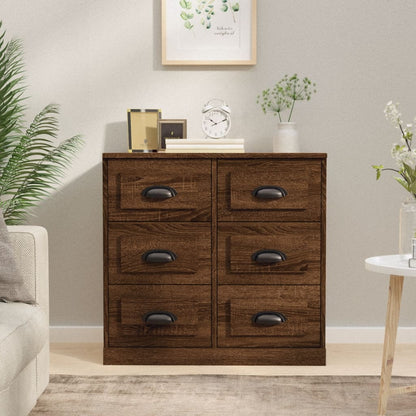 Sideboard Brown Oak 70x35,5x67,5 cm Engineered Wood