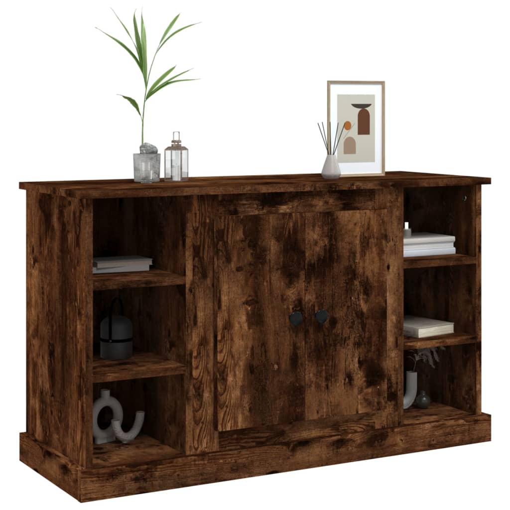 Sideboard Smoked Oak 100x35,5x60 cm Engineered Wood