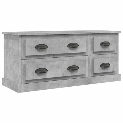 TV Cabinet Concrete Grey 100x35,5x45 cm Engineered Wood