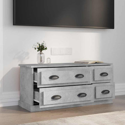 TV Cabinet Concrete Grey 100x35,5x45 cm Engineered Wood