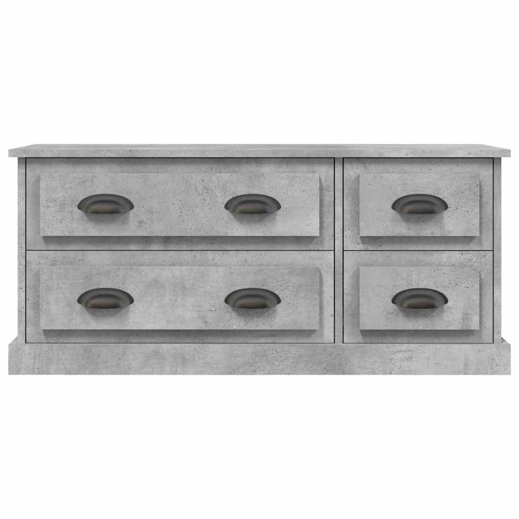 TV Cabinet Concrete Grey 100x35,5x45 cm Engineered Wood
