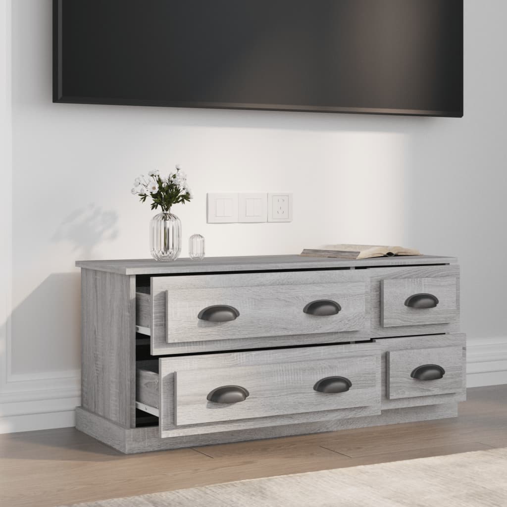 TV Cabinet Grey Sonoma 100x35,5x45 cm Engineered Wood