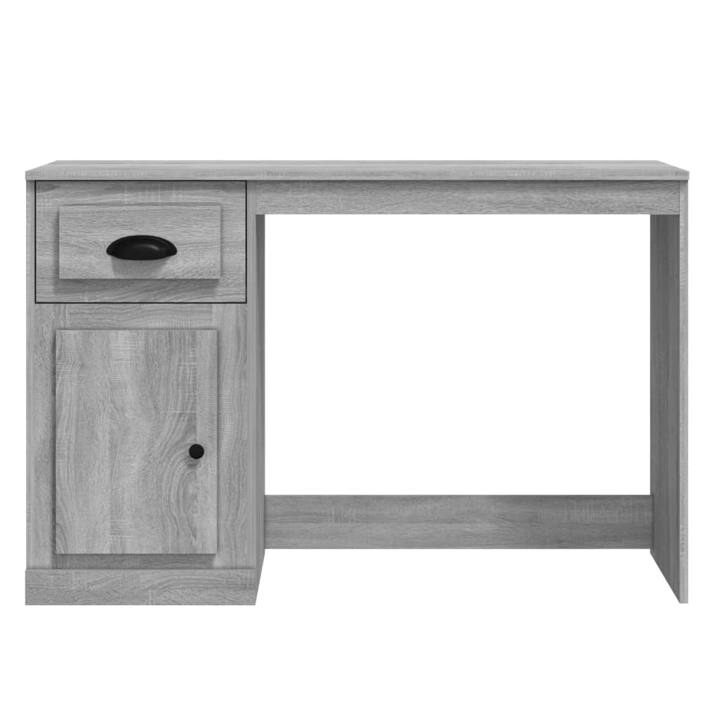 Desk with Drawer Grey Sonoma 115x50x75 cm Engineered Wood