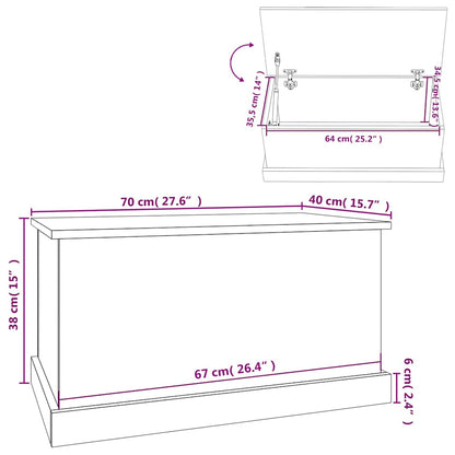 Storage Box | Black | Engineered wood | Medium | Storage Box