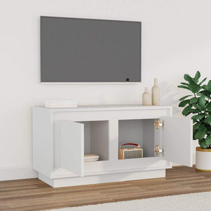TV Cabinet White 80x35x45 cm Engineered Wood