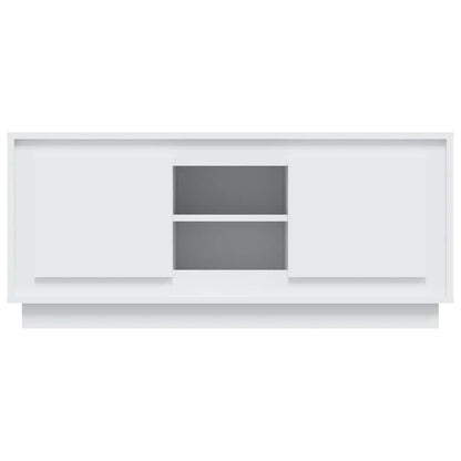 TV Cabinet White 102x35x45 cm Engineered Wood