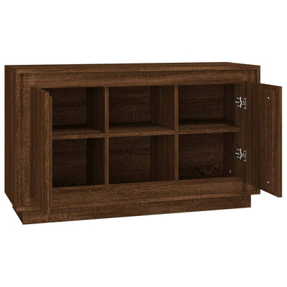 Sideboard Brown Oak 102x35x60 cm Engineered Wood