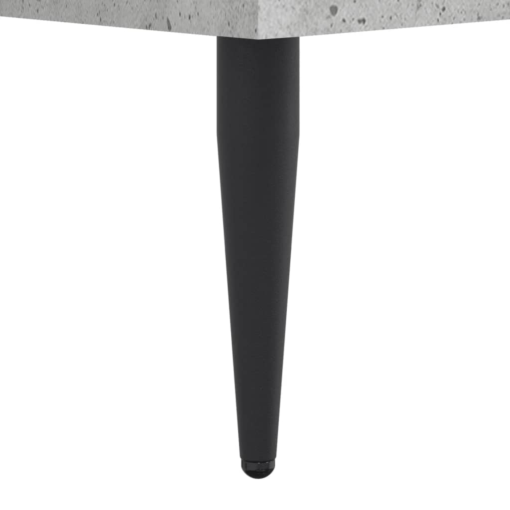 Bed Frame without Mattress Concrete Grey 200x200 cm