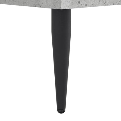 Bed Frame without Mattress Concrete Grey 200x200 cm