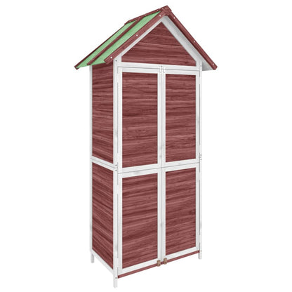 Garden Tool Shed Mocha 89x52,5x175 cm Solid Wood Pine