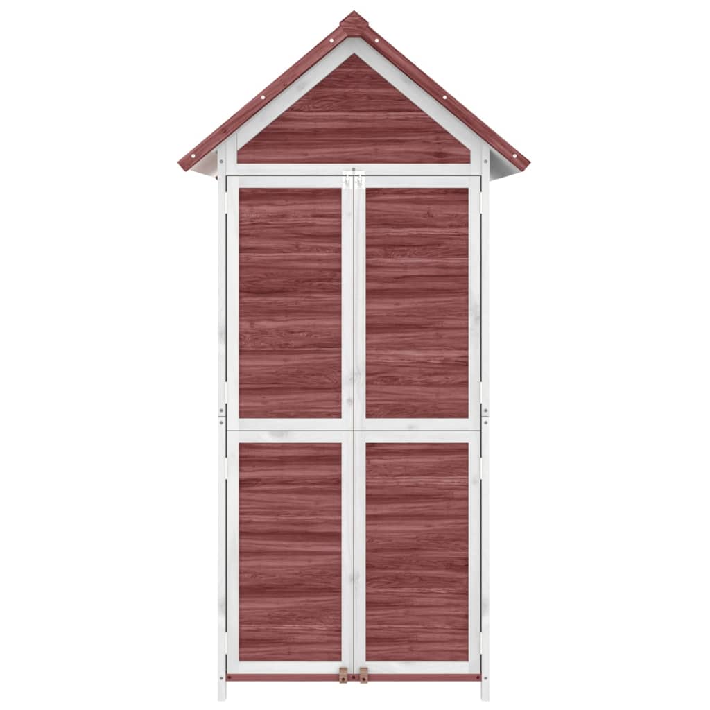 Garden Tool Shed Mocha 89x52,5x175 cm Solid Wood Pine