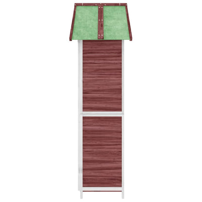 Garden Tool Shed Mocha 89x52,5x175 cm Solid Wood Pine
