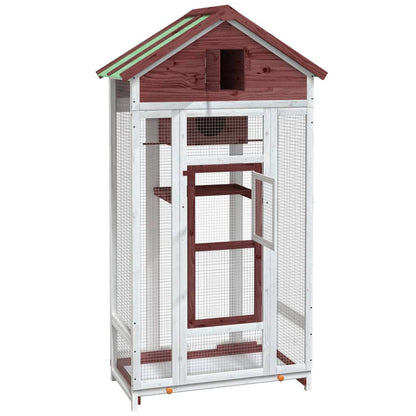 Bird House Mocha 91.5x53x170 cm Solid Wood Pine