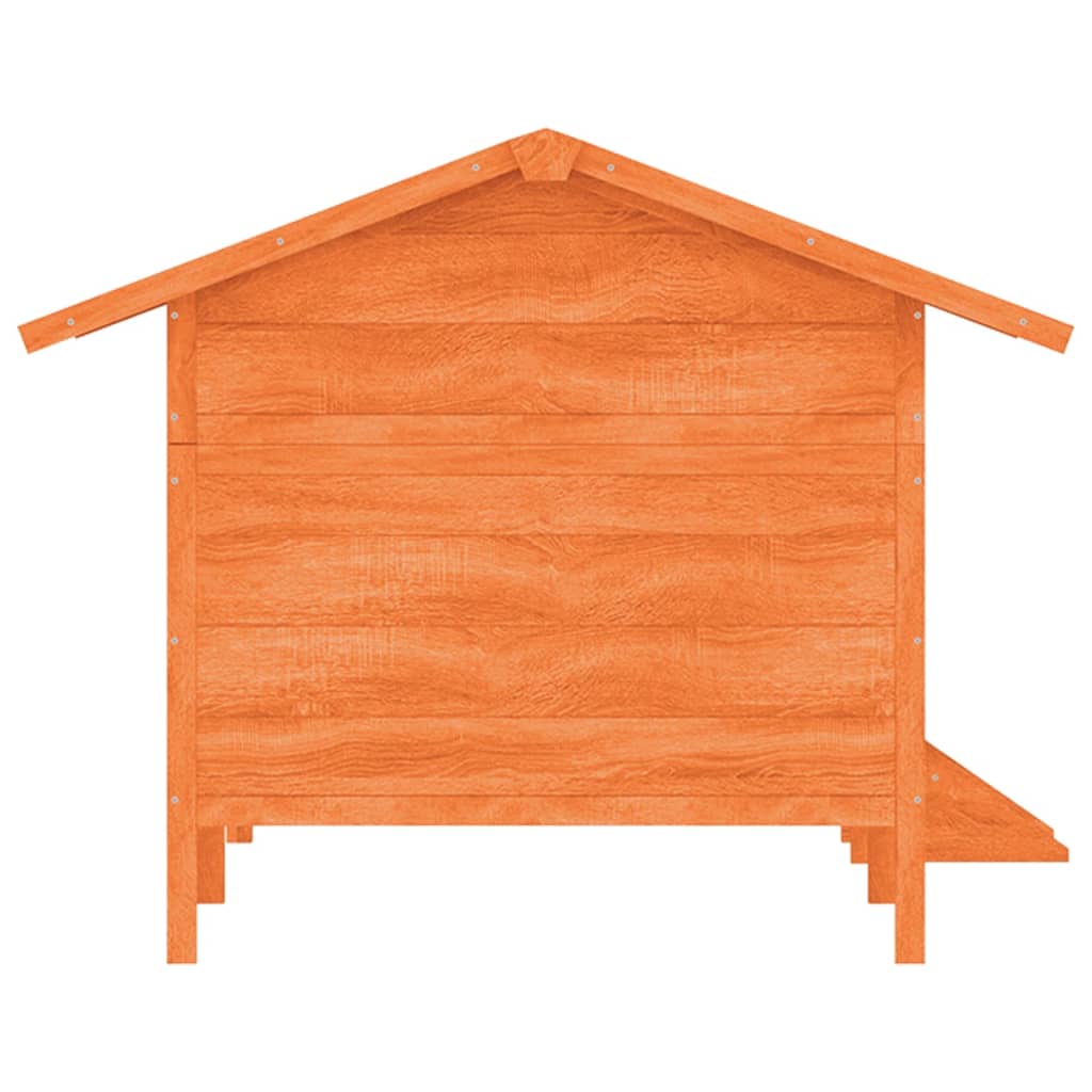 Dog Kennel Brown 159x120x88,5 cm Solid Wood Pine