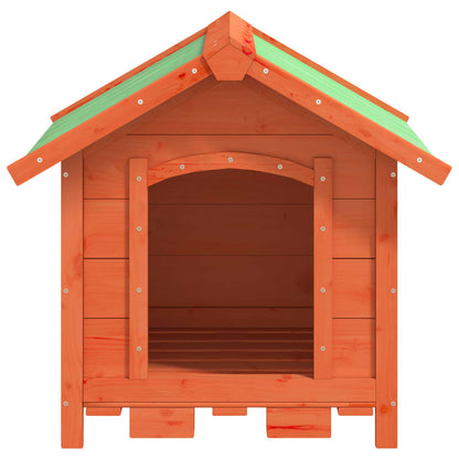 Dog Kennel Brown 65x65x61.5 cm Solid Wood Pine