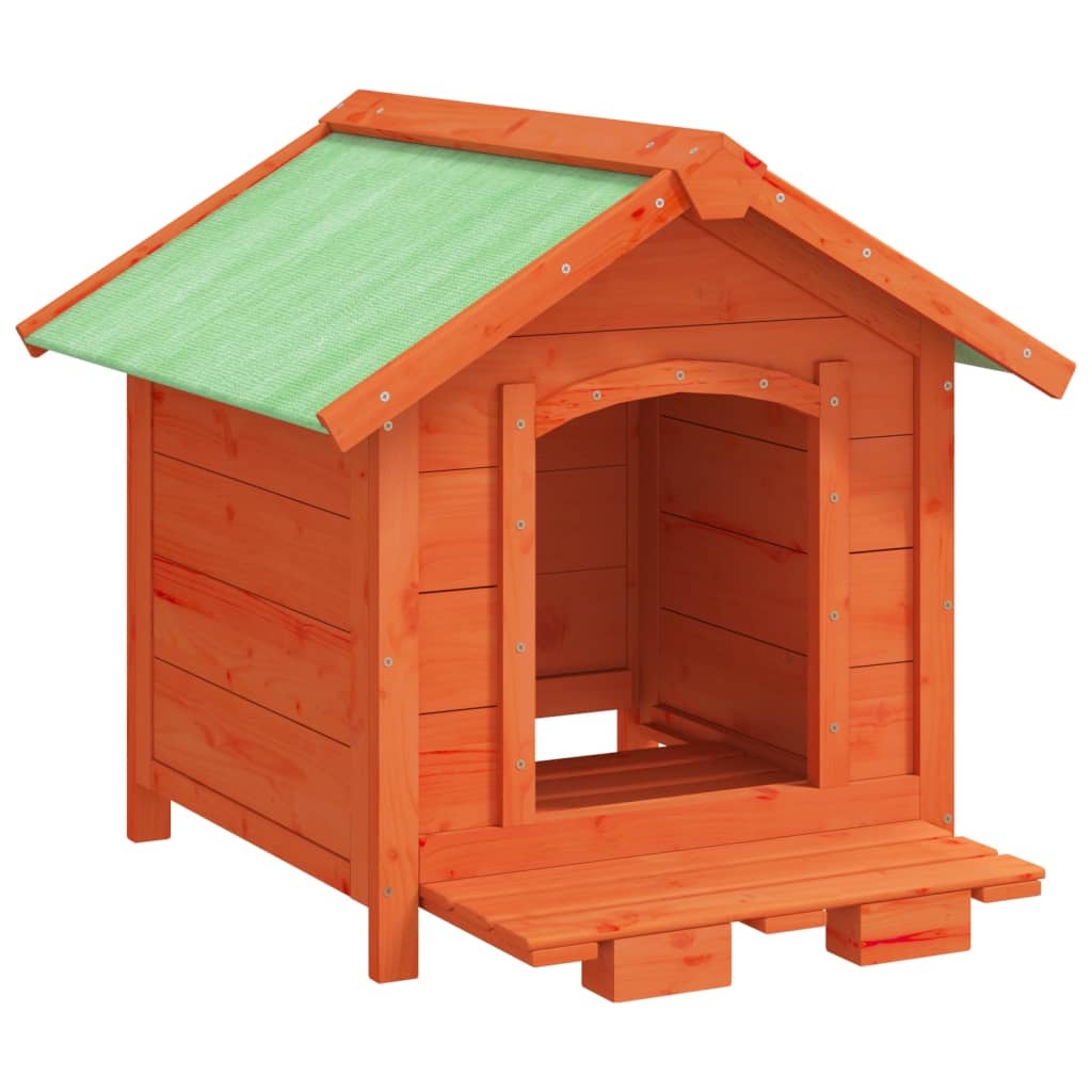 Dog Kennel Brown 65x65x61,5 cm Solid Wood Pine