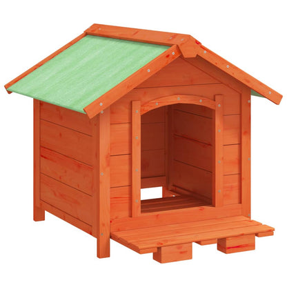 Dog Kennel Brown 65x65x61,5 cm Solid Wood Pine