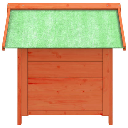 Dog Kennel Brown 65x65x61,5 cm Solid Wood Pine