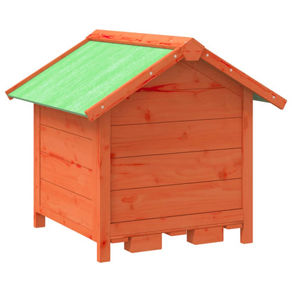 Dog Kennel Brown 65x65x61,5 cm Solid Wood Pine