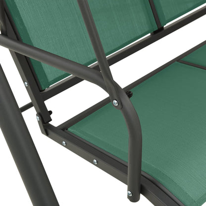 Garden Swing Bench Green 170 cm Textilene and Steel