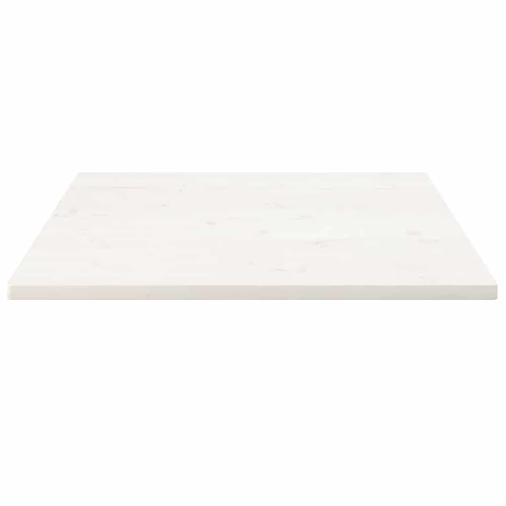 Table Top White 70x70x2.5 cm Solid Wood Pine Square