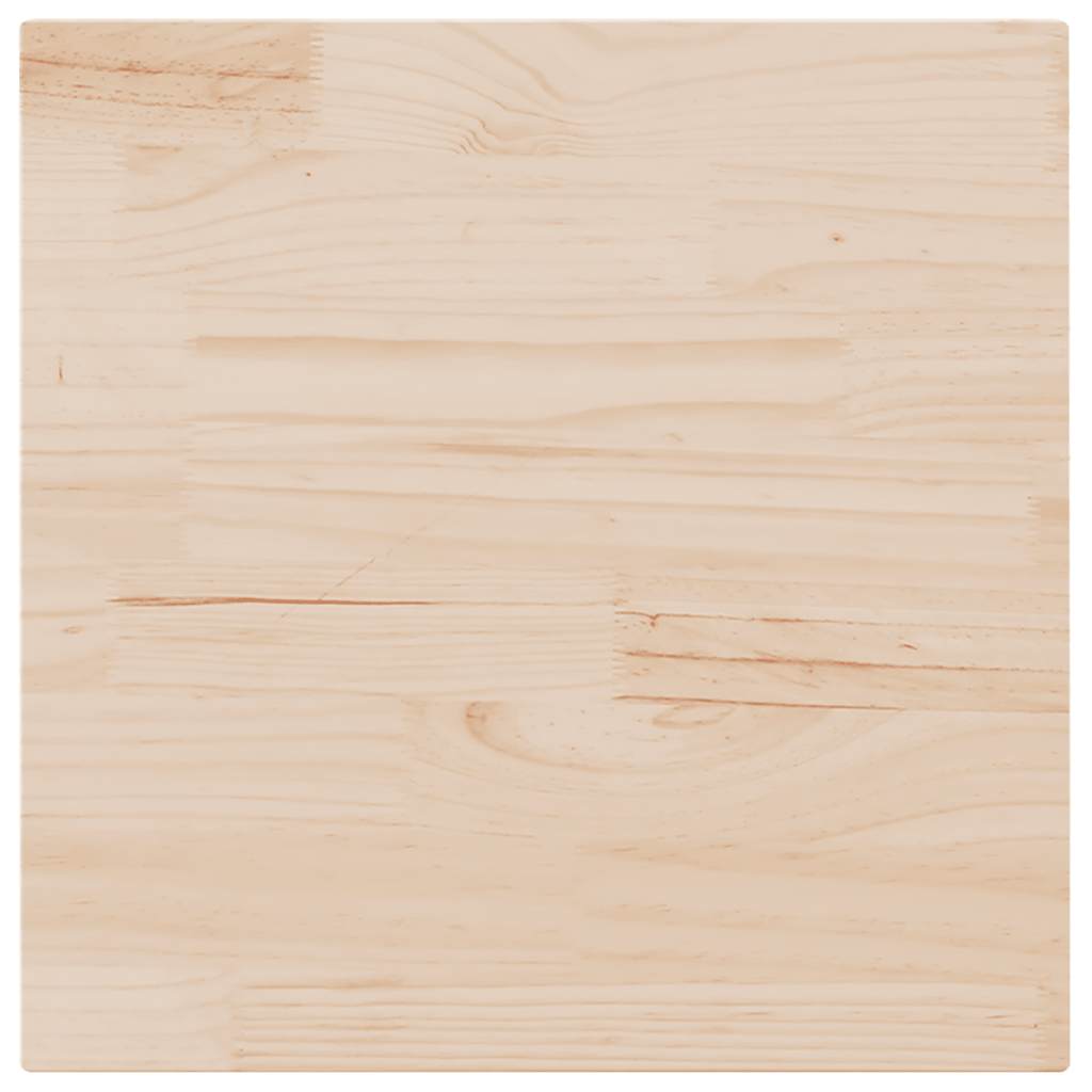 Table Top 80x80x2.5 cm Solid Wood Pine Square