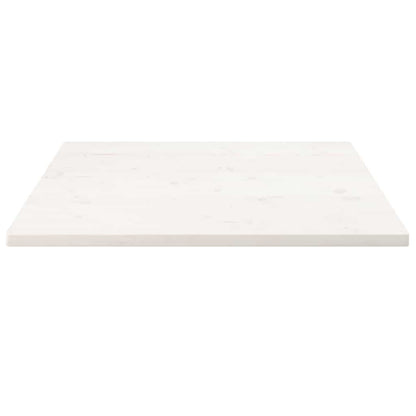 Table Top | White | Solid pine wood | 80x80 cm | Rounded corners surface