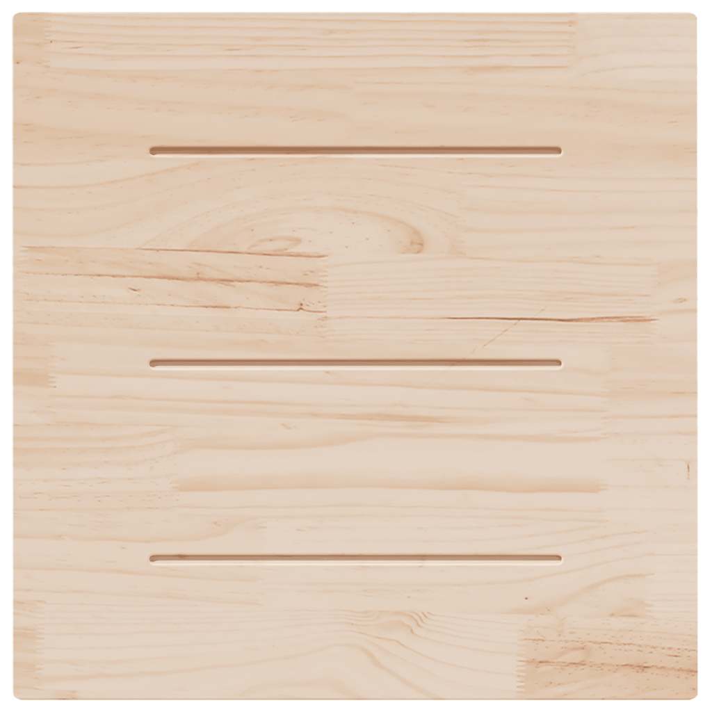 Table Top | White | Solid pine wood | 80x80 cm | Rounded corners surface