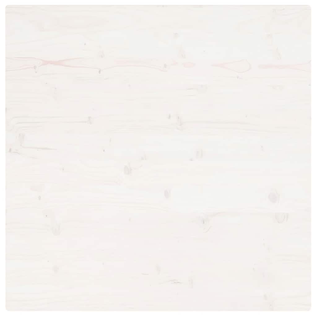 Table Top | White | Solid pine wood | 80x80 cm | Rounded corners surface