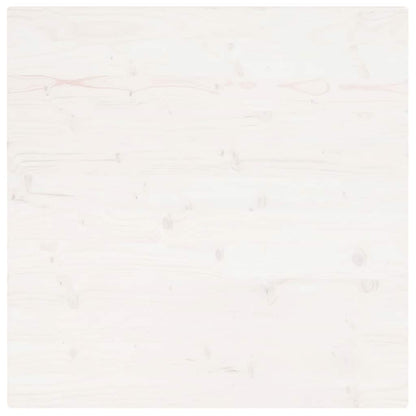 Table Top | White | Solid pine wood | 80x80 cm | Rounded corners surface