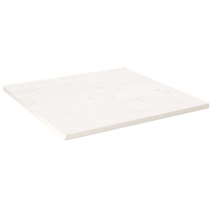 Table Top White 90x90x2.5 cm Solid Wood Pine Square