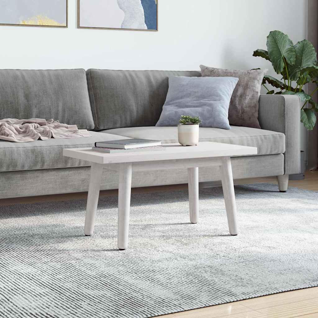 Table Top White 80x40x2.5 cm Solid Wood Pine Rectangular
