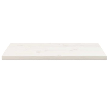 Table Top White 80x40x2.5 cm Solid Wood Pine Rectangular