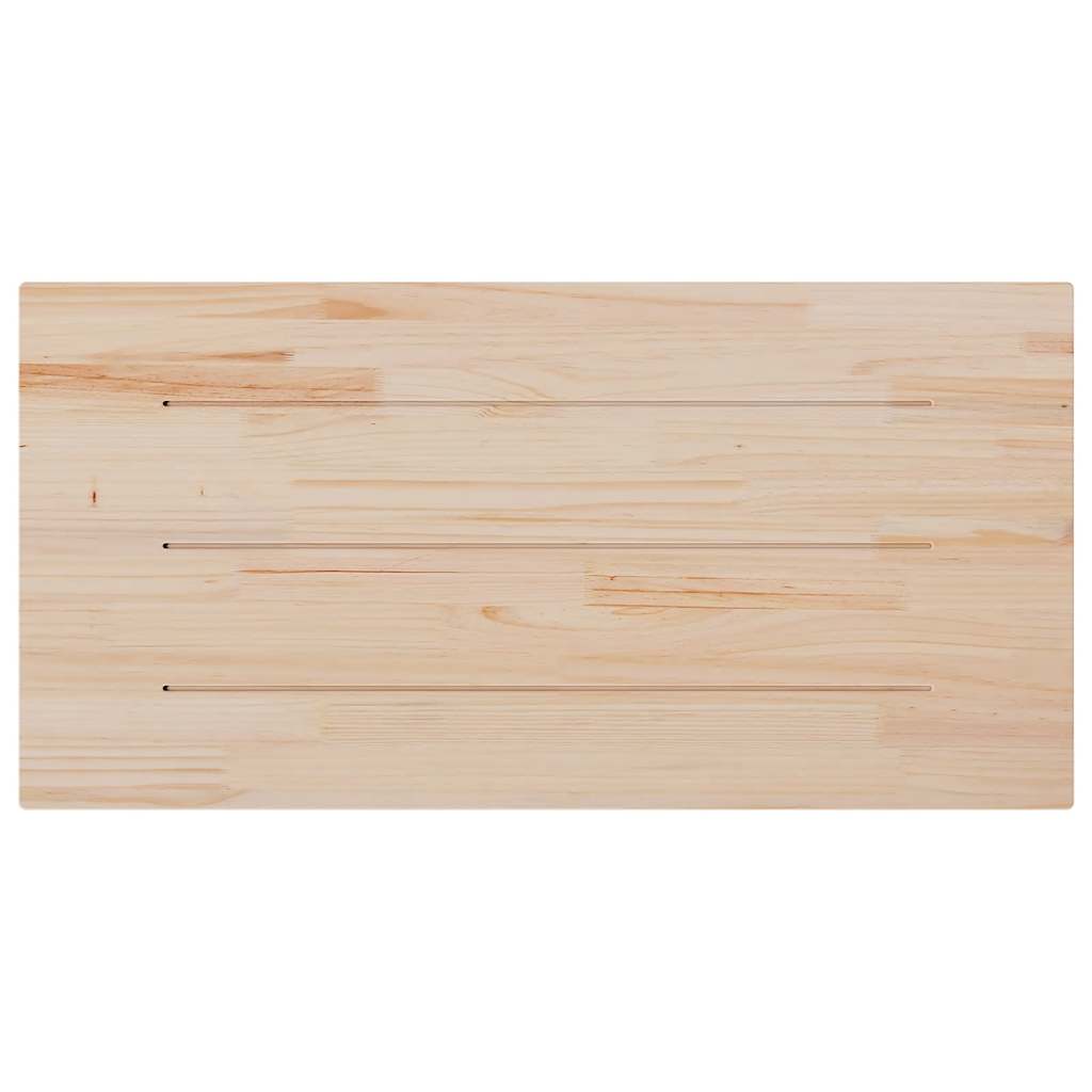 Table Top White 80x40x2.5 cm Solid Wood Pine Rectangular