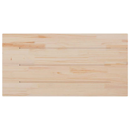 Table Top White 80x40x2.5 cm Solid Wood Pine Rectangular