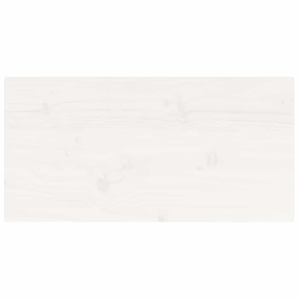 Table Top White 80x40x2.5 cm Solid Wood Pine Rectangular