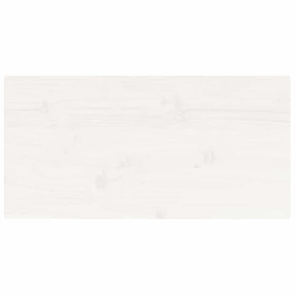 Table Top White 80x40x2.5 cm Solid Wood Pine Rectangular