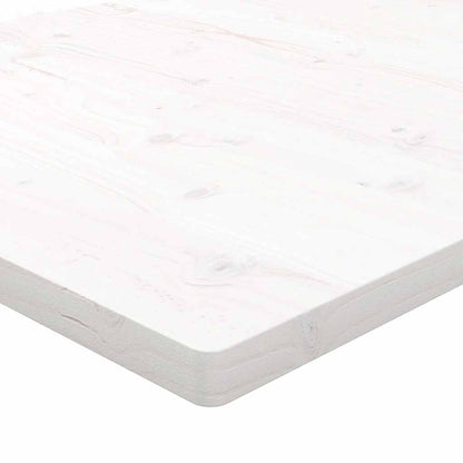 Table Top White 80x40x2.5 cm Solid Wood Pine Rectangular
