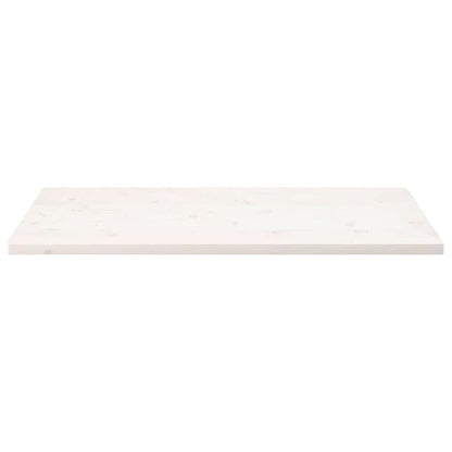 Table Top White 100x50x2.5 cm Solid Wood Pine Rectangular