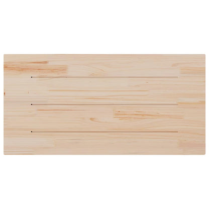 Table Top White 100x50x2.5 cm Solid Wood Pine Rectangular