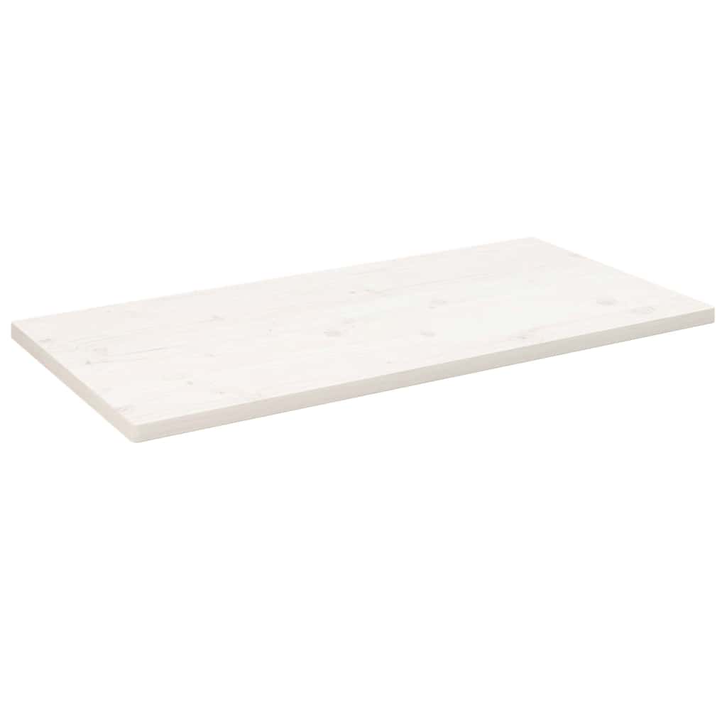Table Top White 110x55x2.5 cm Solid Wood Pine Rectangular