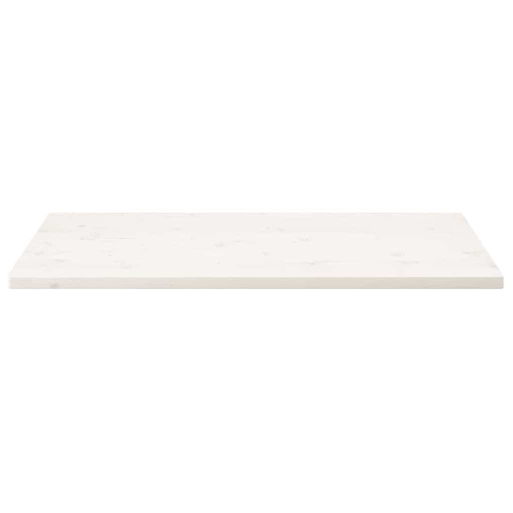 Table Top White 110x55x2.5 cm Solid Wood Pine Rectangular