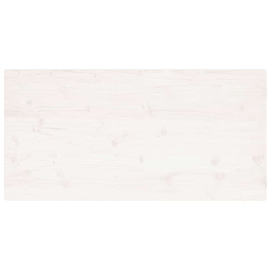 Table Top White 110x55x2.5 cm Solid Wood Pine Rectangular